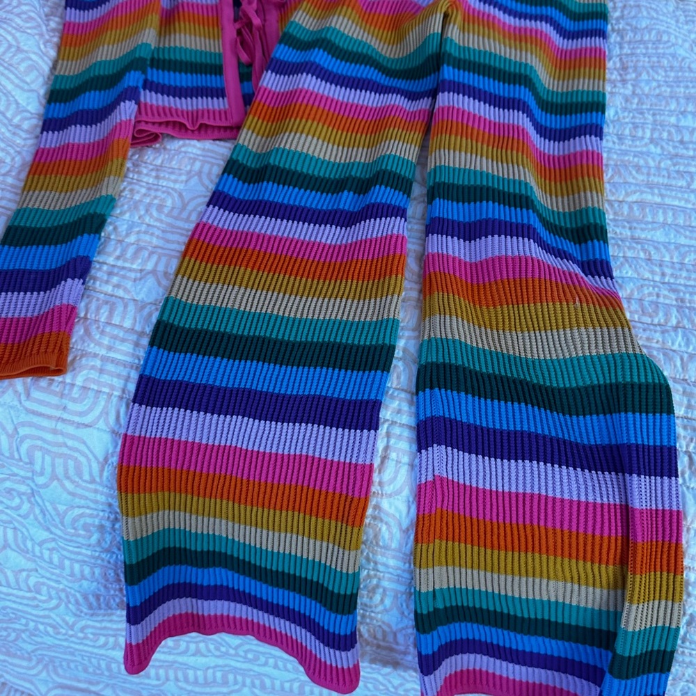 PSC Rainbow stripe knit top and trousers - Picture 4 of 10
